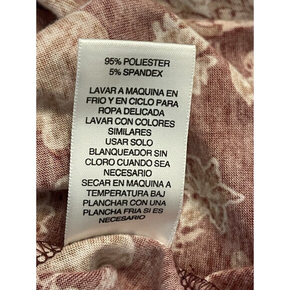 Signature Studio Burgundy Top Floral Velvet Trim 3/4 Sleeve Boho Peasant Size 2X - Picture 5 of 9